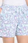 Rosaline Disco Daze Knit Cotton Shorts Set - Ancient Water — thumbnail 6